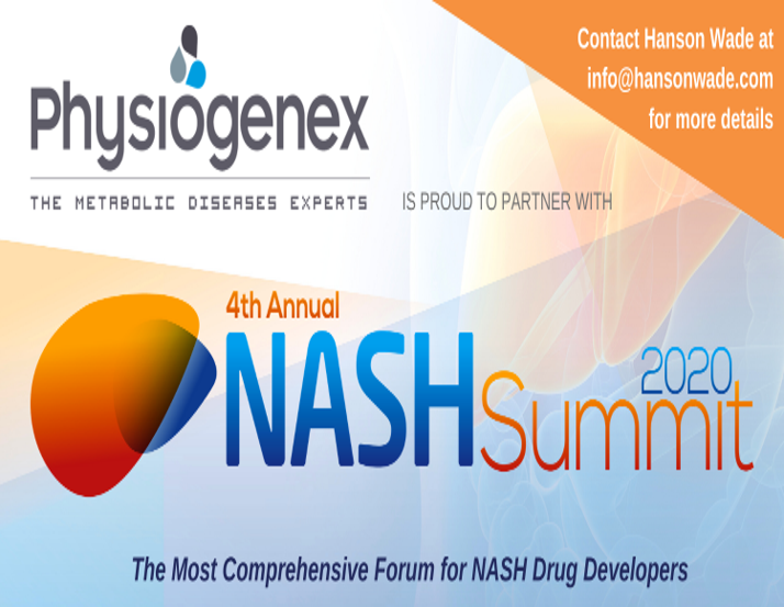 Physiogenex to present its NASH models at the Digital 4th Annual NASH Summit (Dec. 16-17, 2020)