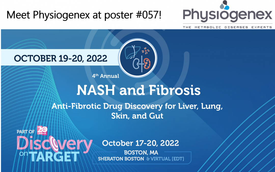 Physiogenex to present its obese NASH hamster model at Drug Discovery on Target 2022 conference in Boston, MA, Oct 19 – 20th