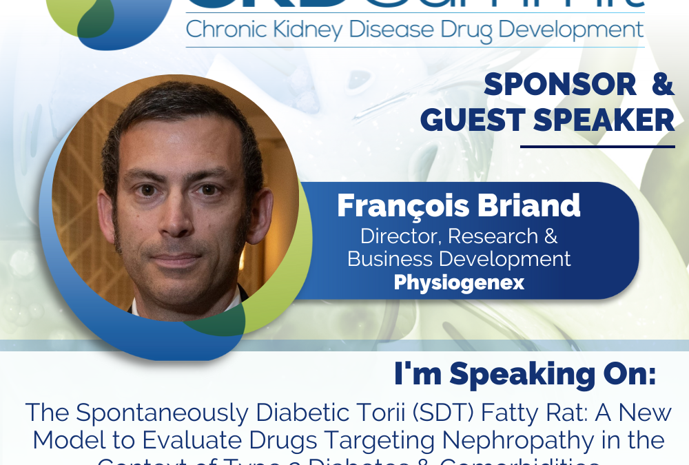 Physiogenex to present the SDT fatty rat model at the 5th CKD Summit in Boston, MA, March 7-9, 2023