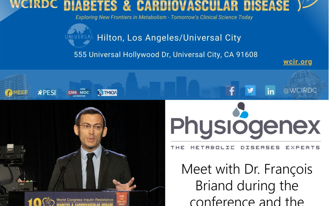 Physiogenex to present its obese MASH/MetALD hamster model at the 21st World Congress of Insulin Resistance in Los Angeles, CA, Dec 7-10, 2023